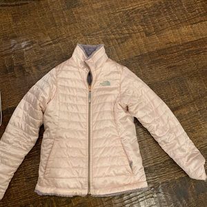 Girls Reversible North Face Jacket